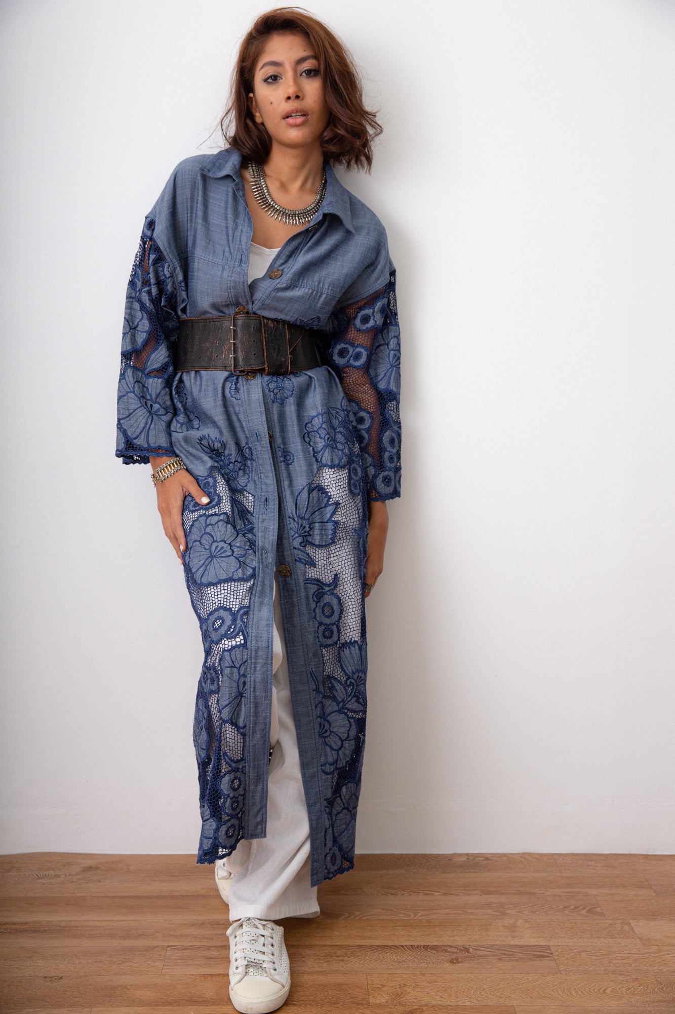 PAINTED LOVE OVERSIZED COAT - One of a kind