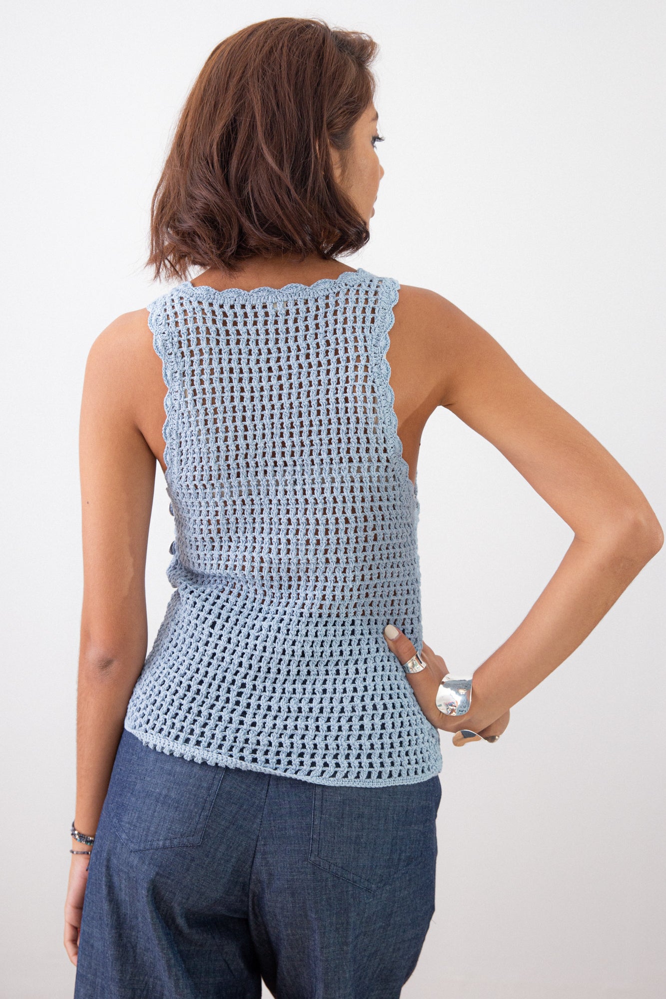 RAY OF SUN CROCHET TANK TOP