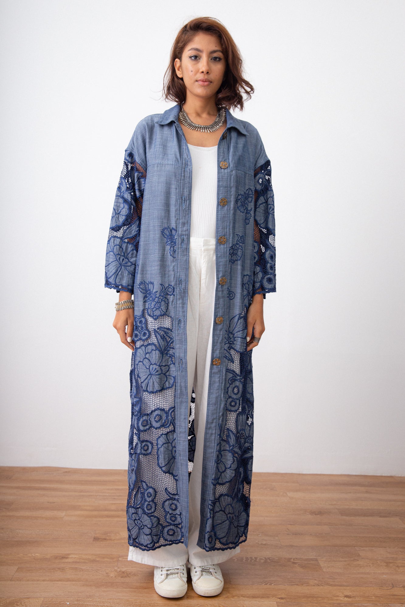 PAINTED LOVE OVERSIZED COAT - One of a kind