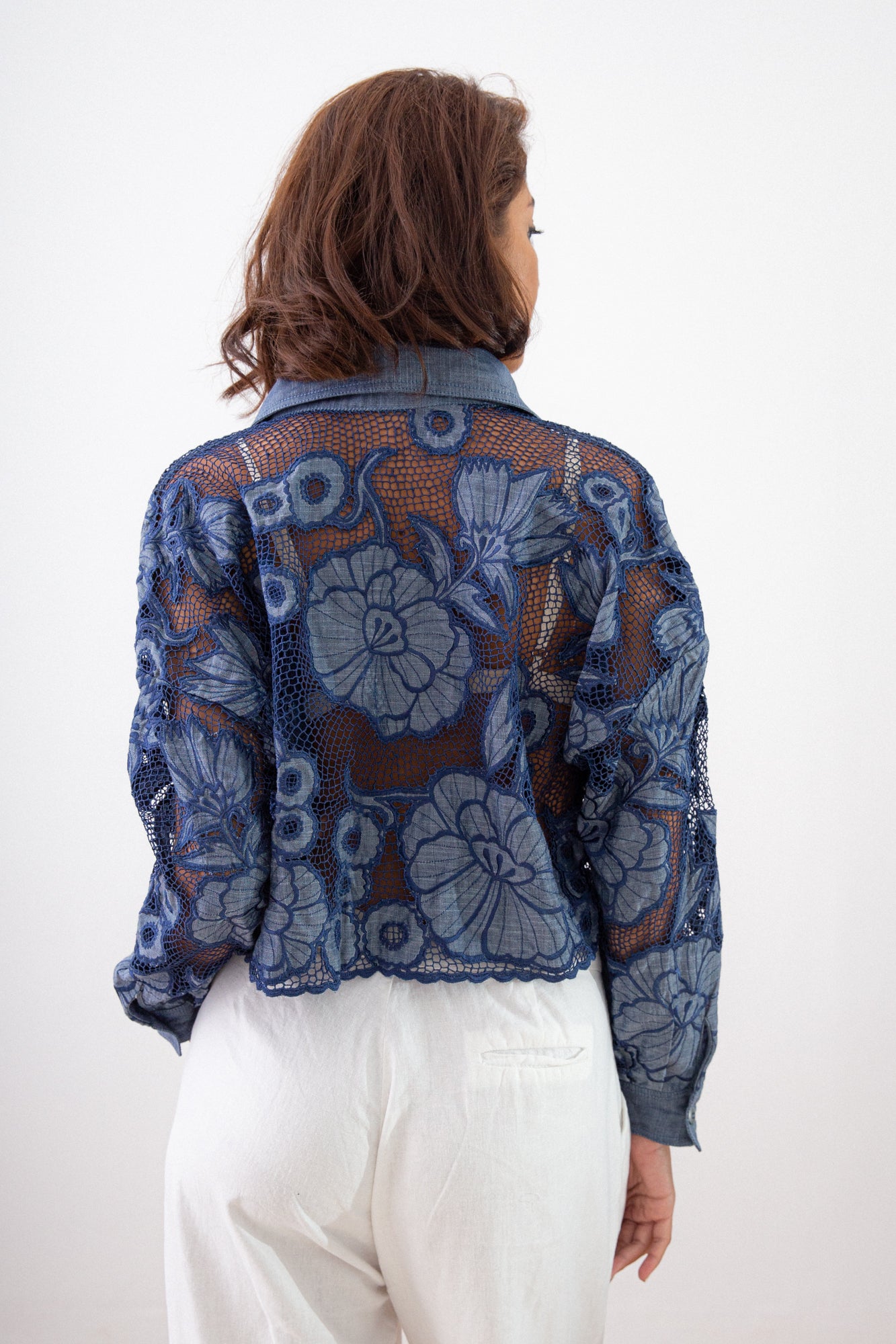 DELICATE MISTRESS OVERSIZED CROPPED SHIRT