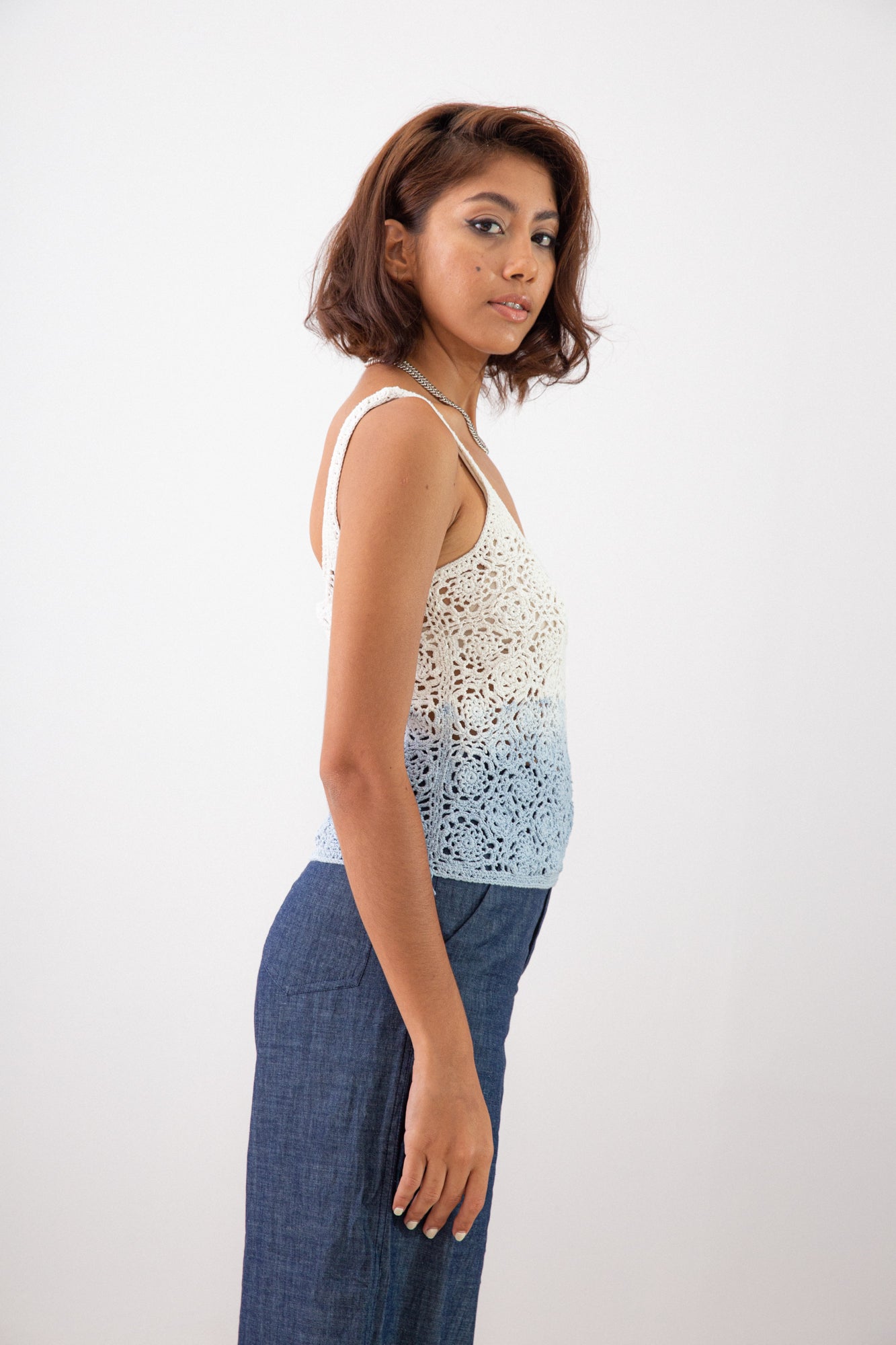 LET`S DANCE CROCHET SINGLET