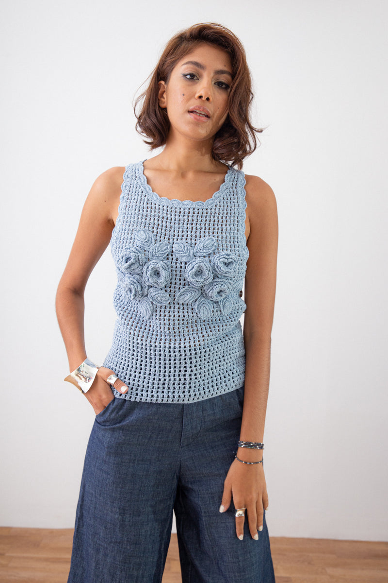 RAY OF SUN CROCHET TANK TOP